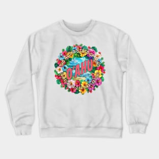 Oahu, Hawaii Crewneck Sweatshirt